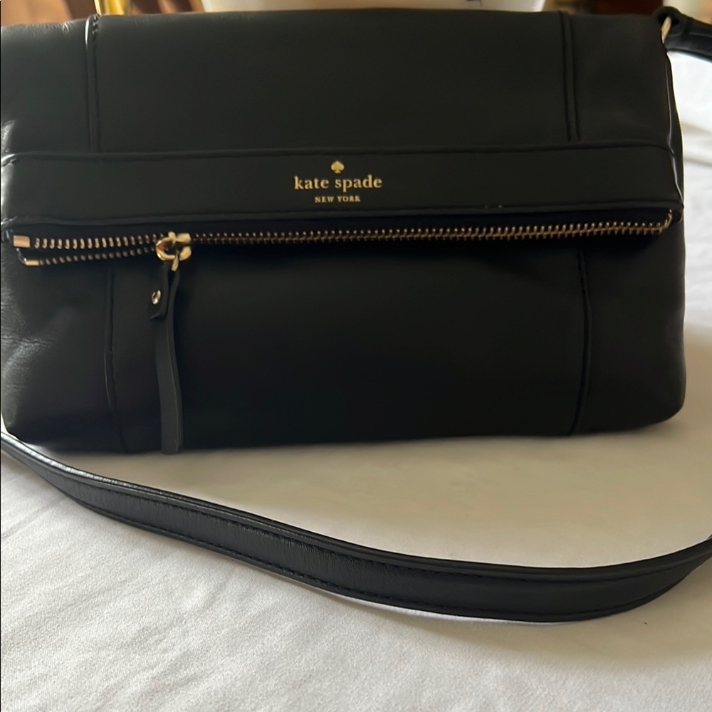 Kate Spade Black Leather Shoulder Bag